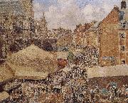 morning market Camille Pissarro